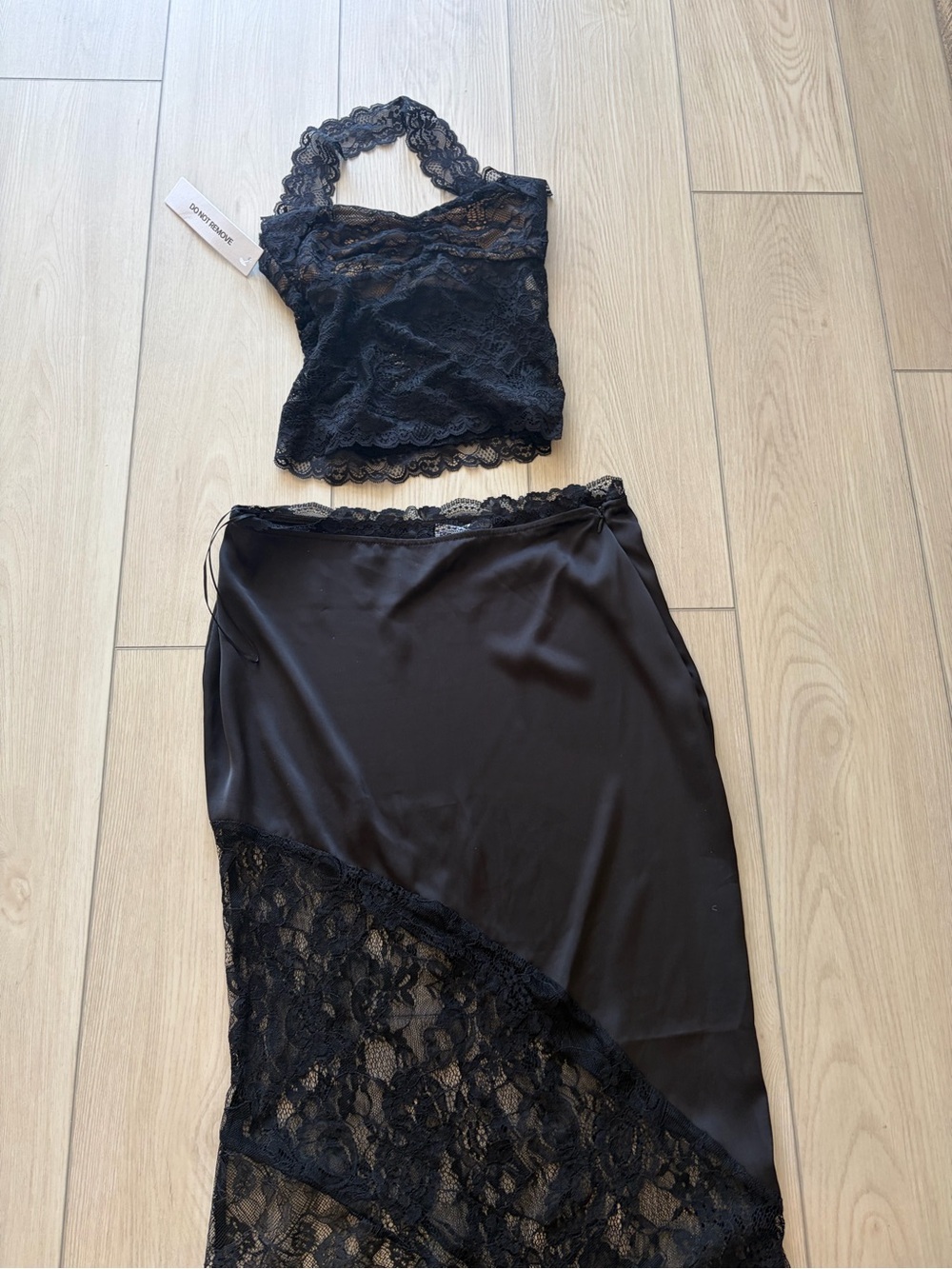 Princess Polly Black Lace-Trim Maxi Skirt - Picture 4 of 7